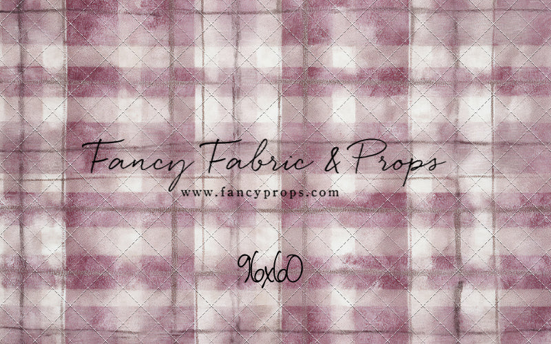 Rose Mist Plaid - With Sweep Option