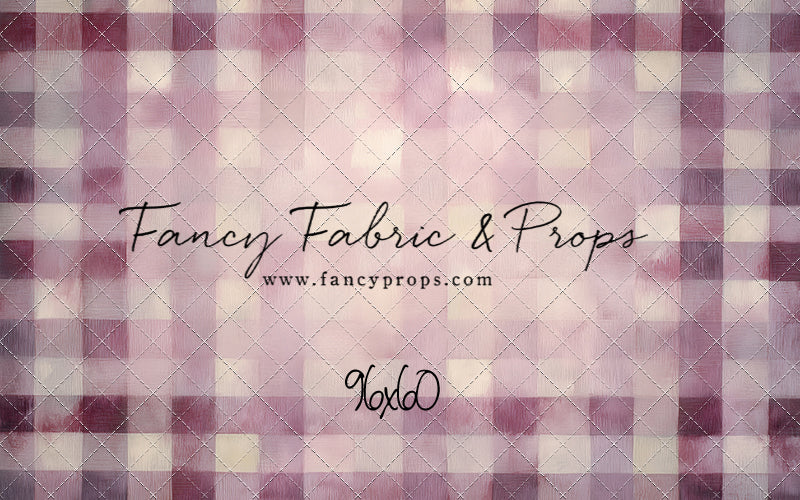 Rose Quartz Plaid - With Sweep Option