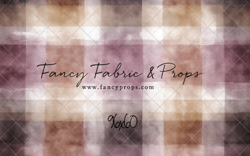 Rustic Plum Plaid - With Sweep Option