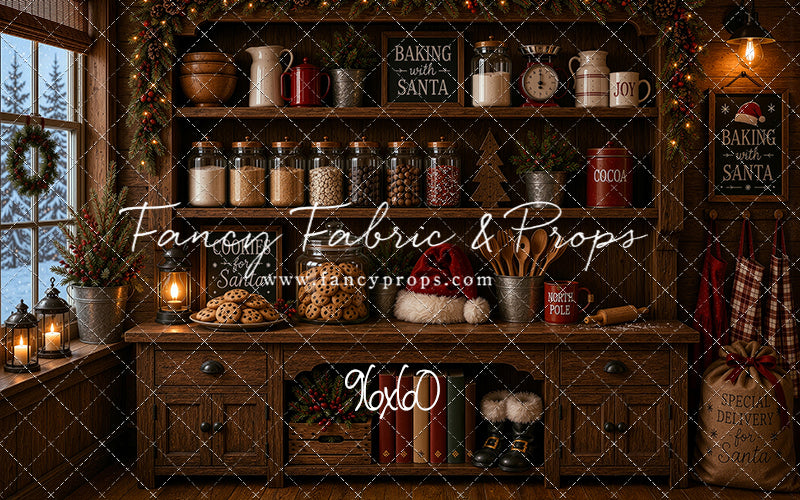 Santa's Cookie Cupboard - With Sweep Option