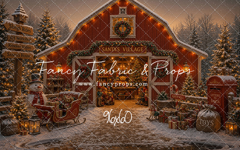Santa's Village Barn - with Sweep Option