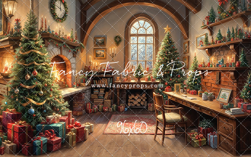 Santa's Winter Cabin - with Sweep Option