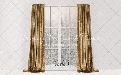 Simple Christmas Mantle Window