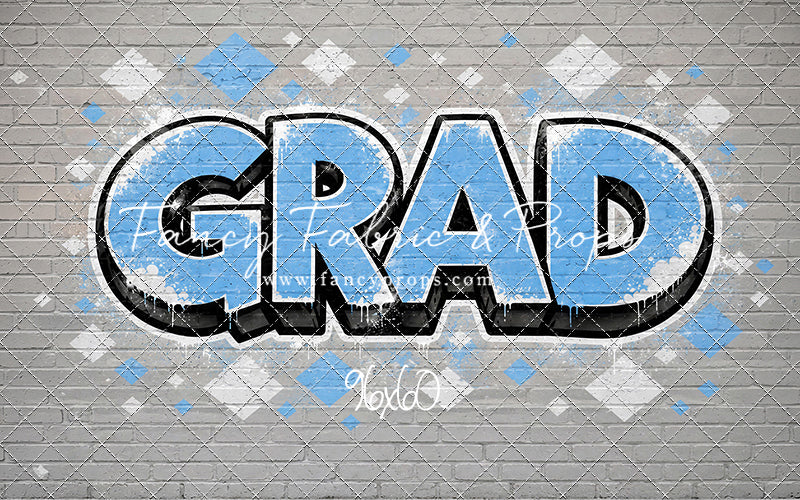 Sky & White Grad - With Sweep Option