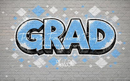 Sky & White Grad - With Sweep Option