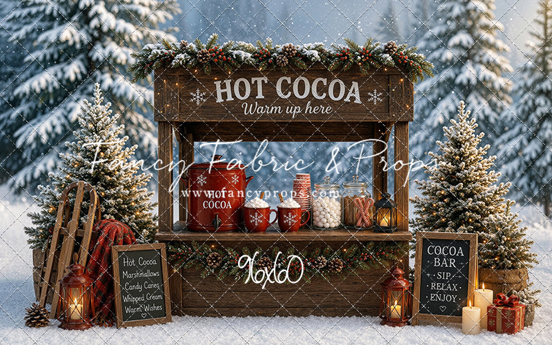Snowflake Cocoa Station - With Sweep Option