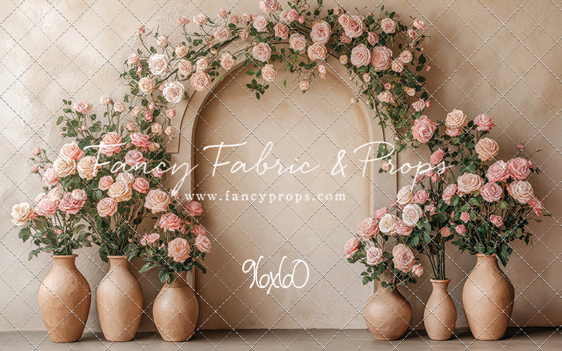 Soft Rose Arch - With Sweep Option