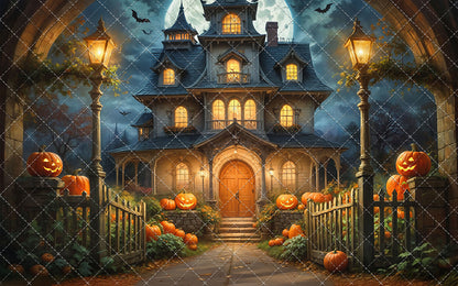 Spooky Pumpkin Pathway - With Sweep Option
