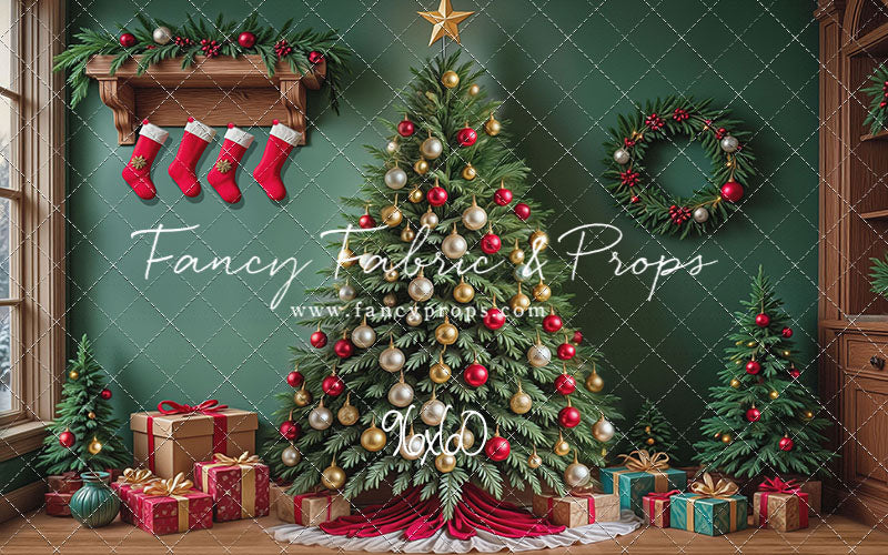 Stockings & Spruce - with Sweep Option