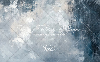 Stormy Skies - With Solid Blue Floor Sweep Option