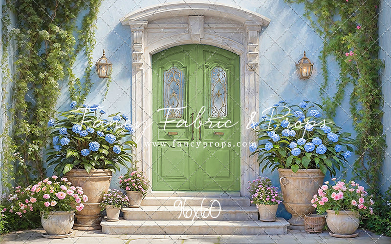 Summertime Patio - Green Door - With Sweep Option