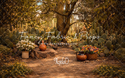 Sunlit Cactus Garden - With Sweep Option