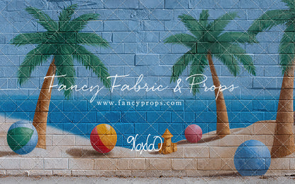 Sunny Shores Mural - With Sweep Option