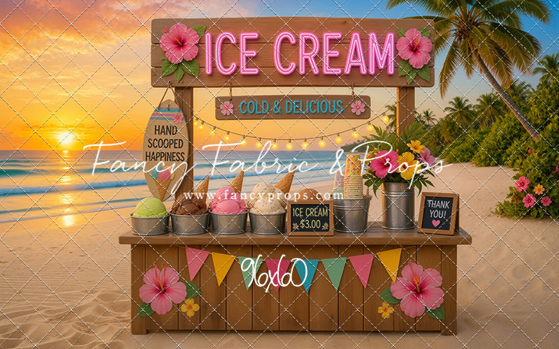 Sunset Ice Cream Stand - With Sweep Option