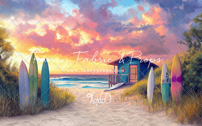 Sunset Surf Shack - With Sweep Option