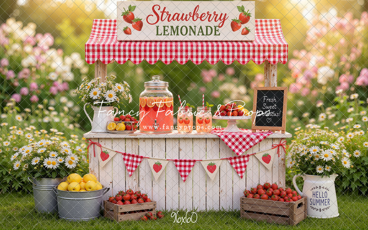 Sweet Strawberry Sips - With Sweep Option