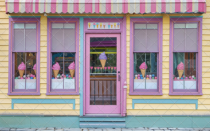 Sweet Summer Ice Cream Shop - With Sweep Option