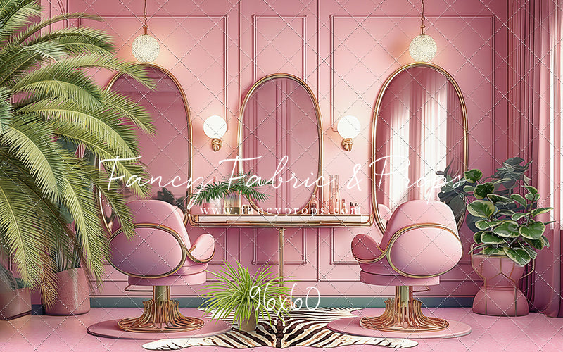 Teresa's Vanity - Pink Floor Option - With Sweep Option