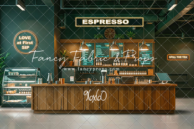 The Coffee Spot - White Floor Version - With Sweep Option