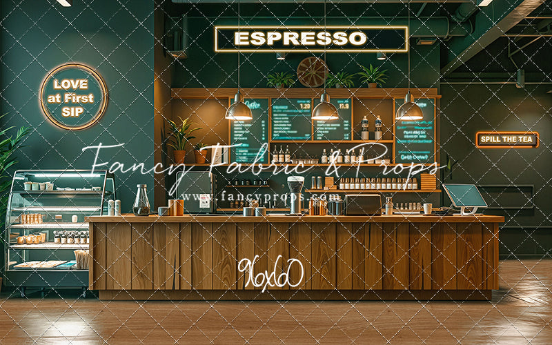 The Coffee Spot - Wood Floor Version - With Sweep Option