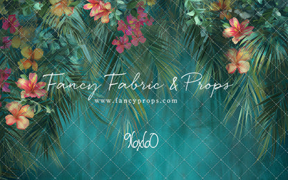 Tropical Teal Bloom - With Sweep Option