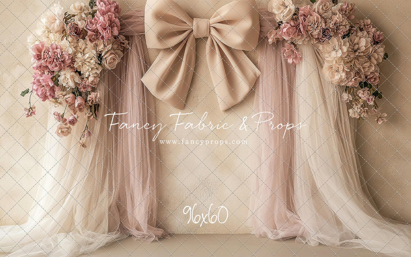 Velvet Blossom Bow Arch - With Sweep Option