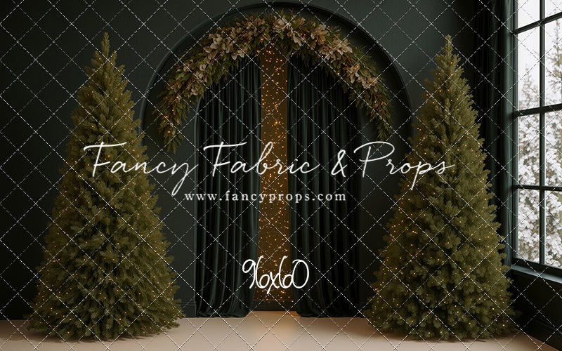 Velvet Christmas Arch - With Sweep Option