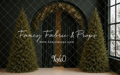 Velvet Christmas Arch - With Sweep Option
