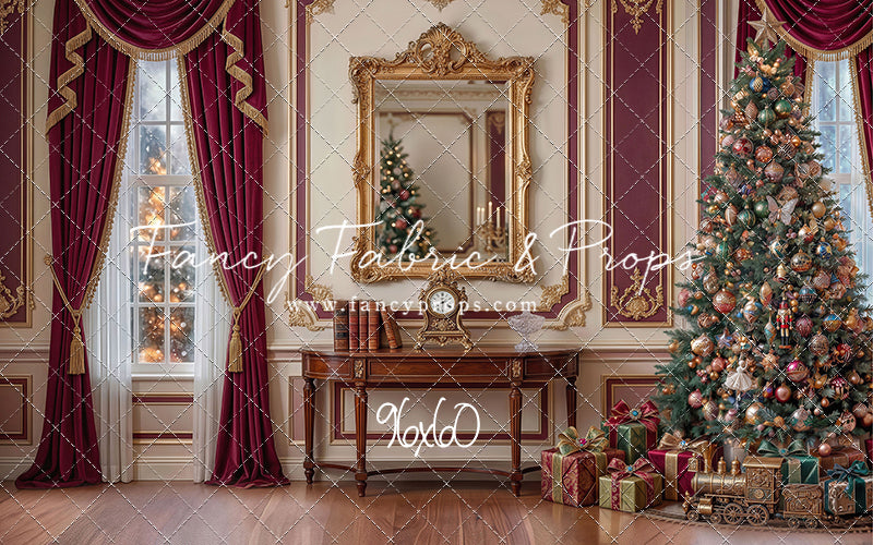 Velvet Holiday Reflection- with Sweep Option