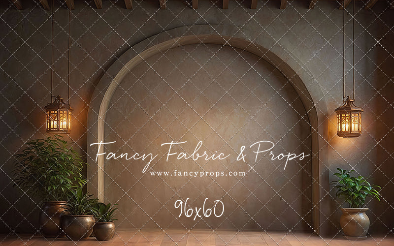 Warm Amber Archway - No Bench - With Sweep Option