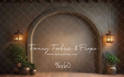 Warm Amber Archway - No Bench - With Sweep Option