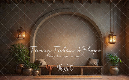 Warm Amber Archway - With Bench - With Sweep Option