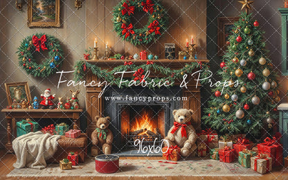 Warm Christmas Corner - With Sweep Option