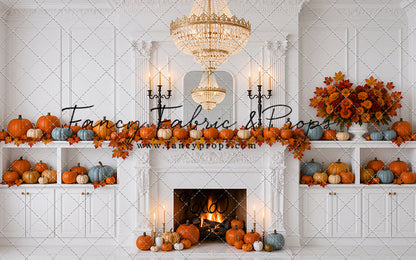 White Autumn Fireplace - With Sweep Option