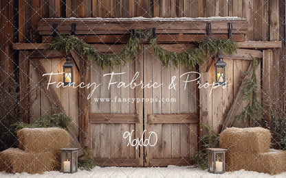 Winter Barn Entry - with Sweep Option