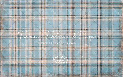 Winter Sky Gingham - With Sweep Option