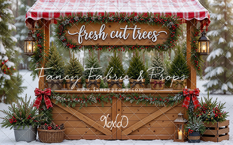 Winter Woods Tree Market - With Sweep Option