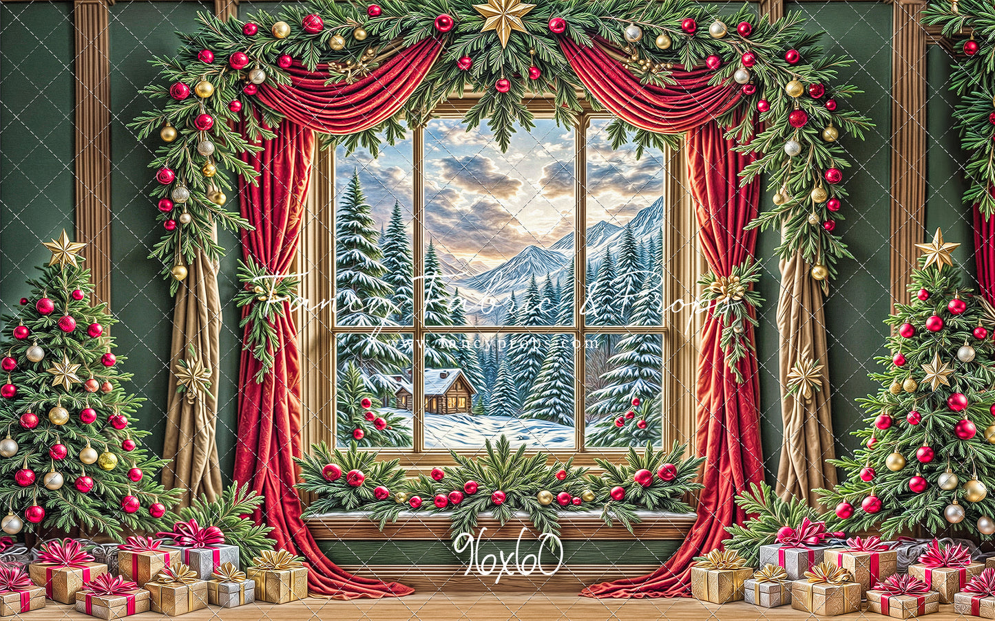 Yuletide Bloom View - with Sweep Option
