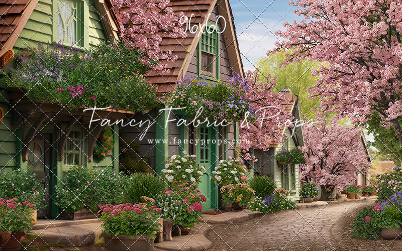 Blossoming Spring Country Road - With Sweep Option
