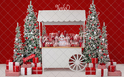 Candy Cane Sweets Cart