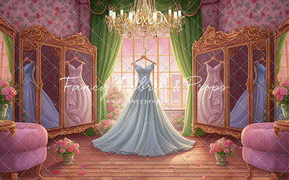 Dress Like A Princess - Ice Blue Dress - With Sweep Option