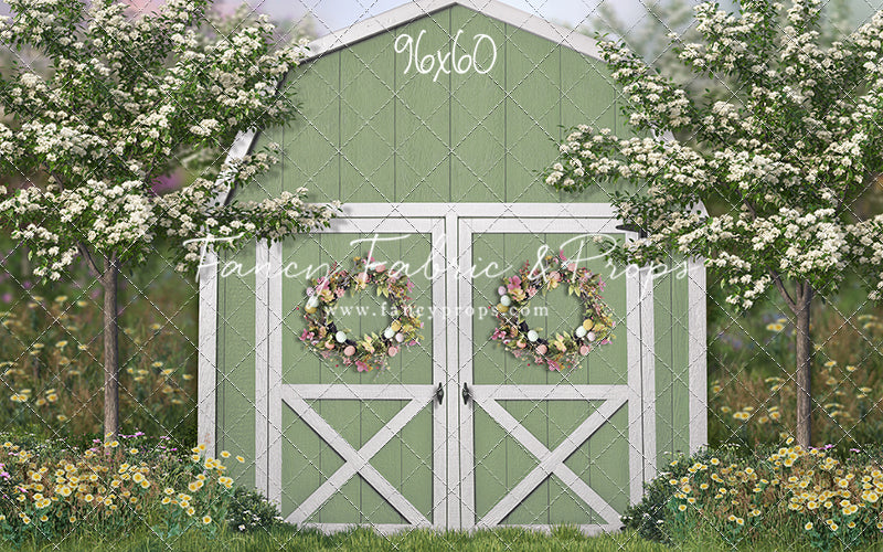 Easter Blossoms Barn - With Sweep Option