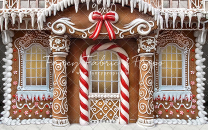 Fancy Peppermint Gingerbread House - With Sweep Option
