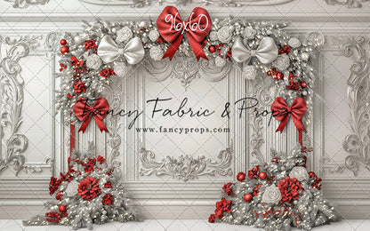 Fancy Red & White Wall - with Sweep Option