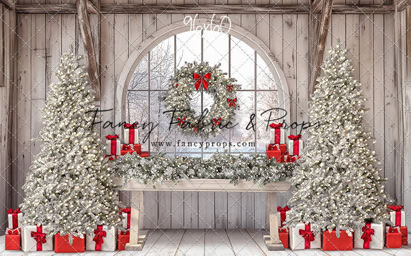 Farmhouse Christmas Winter View