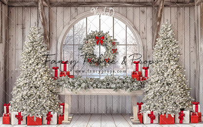 Farmhouse Christmas Winter View