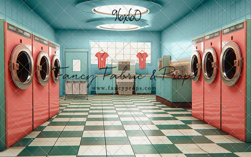 Laundry Day - Blue With Double Washers- With Sweep Option