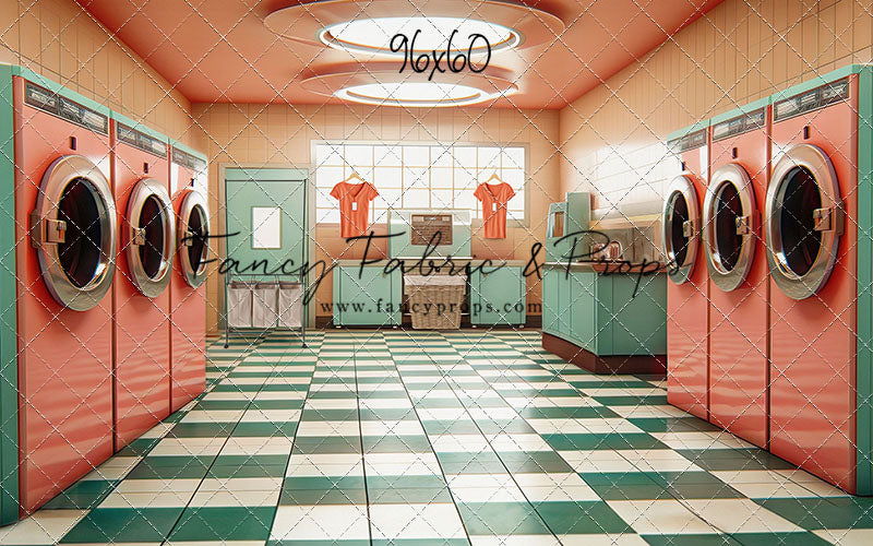 Laundry Day - Coral With Double Washers- With Sweep Option