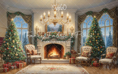 Majestic Christmas Parlor - With Sweep Option
