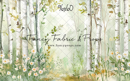 Painted Birch Forest - With Sweep Option